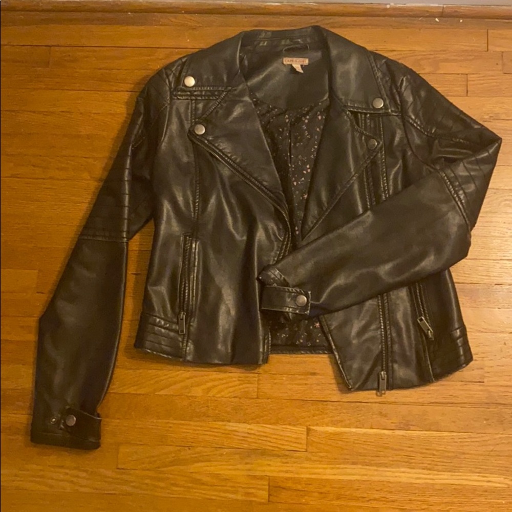 Hardly worn Moto faux leather jacket!